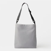 Sac Ajustable Initiales Monogramme | Blanc Sur Gris Clair (Dos)