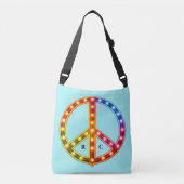 Sac Ajustable Initials Neon Lights Peace Sign Double Sided (Devant)