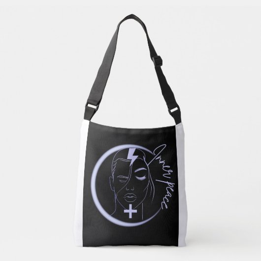 Sac Ajustable Inner Peace Positive Energy – Minimalist Neon Line (Devant)
