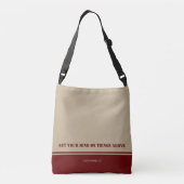 Sac Ajustable Inspirationnel ASPIRE HAUT INSPIRE Bourgogne Kaki (Dos)