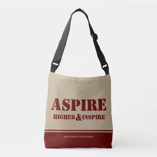 Sac Ajustable Inspirationnel ASPIRE HAUT INSPIRE Bourgogne Kaki (Devant)