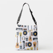 Sac Ajustable Instruments de musique : aquarelle transparente (Dos)