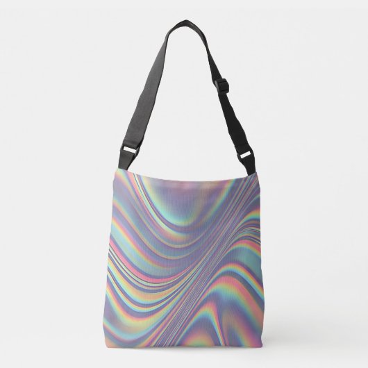 Sac Ajustable Iridescent Holographic Swirl Texture (Devant)