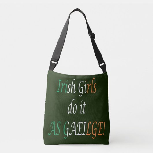 Sac Ajustable Irlandais Filles Le Font Comme Gaeilge cbt (Devant)