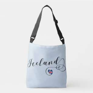 Sac Ajustable Islande Heart Personnalisable Sac, Islandais