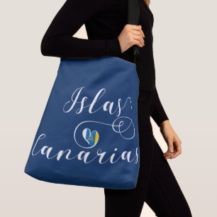 Sac Ajustable Islas Canarias, Îles Canaries Drapeau Coeur