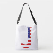 Sac Ajustable J Monogram superposé sur le drapeau américain cbcn (Dos)