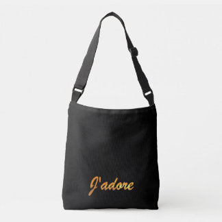 Sac Ajustable J'adore Canvas Messenger Fourre-tout