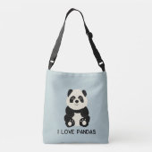 Sac Ajustable J'adore les pandas (Dos)