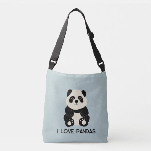 Sac Ajustable J'adore les pandas (Devant)