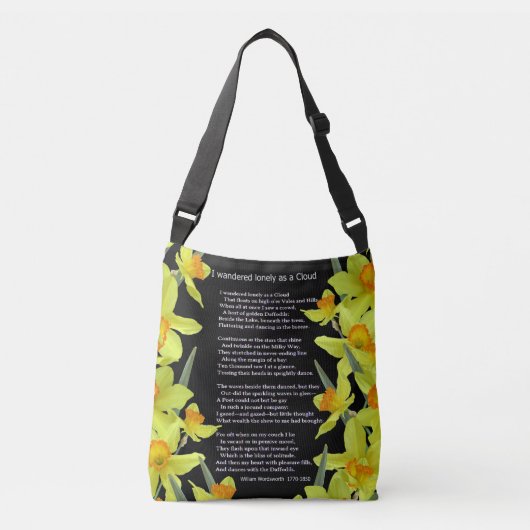 SAC AJUSTABLE J'AI ERRÉ SEUL COMME NUAGE (Devant)