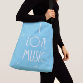 Sac Ajustable j'aime la musique (De près)