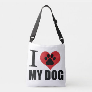 Sac Ajustable J'aime mon chien jeter l'oreiller