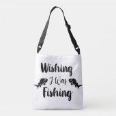 Sac Ajustable J'aimerais pêcher une citation drôle (Dos)