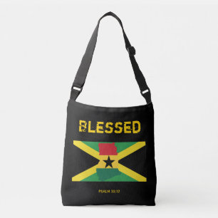 Sac Ajustable JAMAICA GHANA DRAPEAU Bienheureux Écriture à doubl