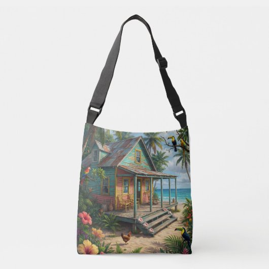 Sac Ajustable jamaican beach cottage (Devant)