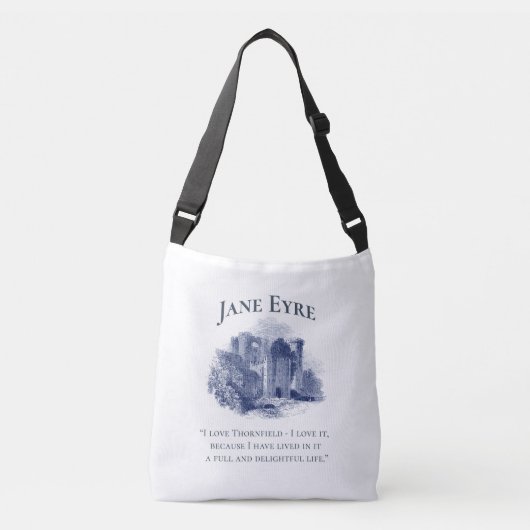 Sac Ajustable Jane Eyre - I Love Thornfield - Château (Devant)