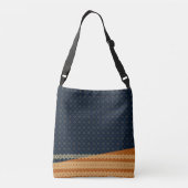 Sac Ajustable Japanese Tortoise and Diamond Pattern Gold Navy (Dos)