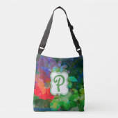 Sac Ajustable Jardin Abstrait de Monogramme customisé (Devant)