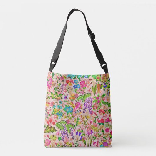 Sac Ajustable Jardin fleuri coloré (Dos)