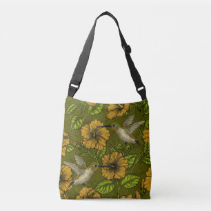 Sac Ajustable Jardin tropical nocturne jaune et vert