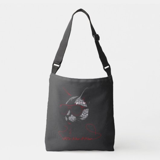 Sac Ajustable Je Fais Ce Que Je Veux Typographie De Chat (Devant)