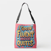 Sac Ajustable Je Parle Citations De Film Fluent Retro Pop Art (Dos)