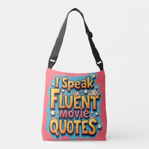Sac Ajustable Je Parle Citations De Film Fluent Retro Pop Art