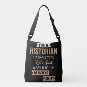 Sac Ajustable Je suis historien pour gagner du temps Supposons q