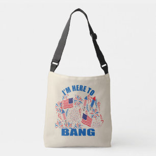 Sac Ajustable Je suis ici pour 4 juillet marrant