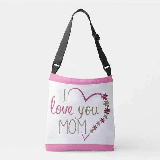 Sac Ajustable Je t'aime maman Fourre-tout (Devant)