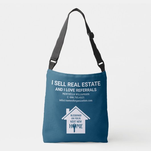 Sac Ajustable Je Vends Immobilier Love Référentiels TURQUOISE Re (Devant)