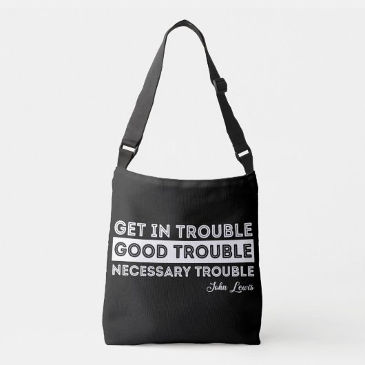 Sac Ajustable John Lewis - Citation à propos des problèmes (Devant)