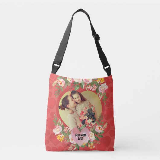 Sac Ajustable Joli amour couple de famille photo de coeur (Devant)