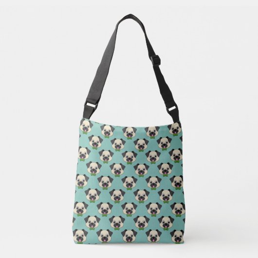 Sac Ajustable Joli chien Carlin avec Papillon (Devant)