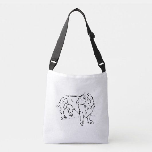Sac Ajustable Joli chien saucisson Dachshund – (Devant)