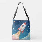 Sac Ajustable Joli fusée spatiale décollant (Dos)
