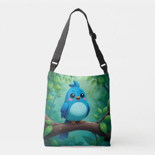 Sac Ajustable Joli Oiseau Bleu de Dessin Animé