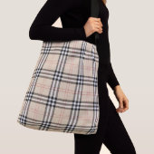Sac Ajustable Joli Tartan Plaid Beige (De près)