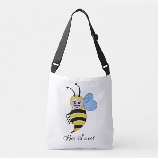 Sac Ajustable Jolie Abeille Aquarelle Avec Un Bon Sourire (Devant)