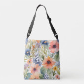 Sac Ajustable Jolie aquarelle Rose Fleurs (Dos)