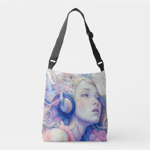 Sac Ajustable Jolie Fille avec Musique de Casque Écouteurs Art M