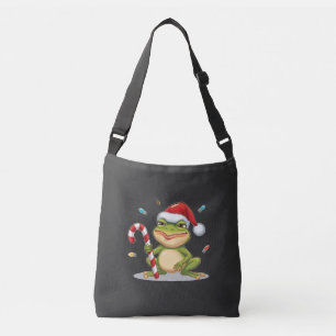 Sac Ajustable Jolie grenouille de Noël avec canne à sucre - Vaca