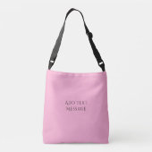 Sac Ajustable Jolie rose Doux visage Blanc chien Meilleure maman (Dos)