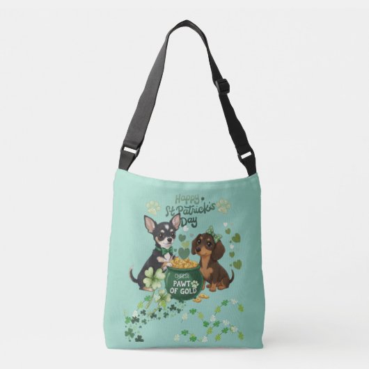 Sac Ajustable Jour de la Saint-Patrick Patte d'or (Devant)