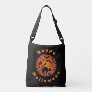 Sac Ajustable Joyeuse lanterne d'Halloween araignées et chauves-
