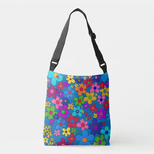 Sac Ajustable Joyeuses Hippies Marguerites (Devant)