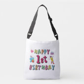 Sac Ajustable Joyeux 1er anniversaire pour les enfants d'un an (Devant)