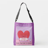 Sac Ajustable Joyeux anniversaire, de mon coeur à votre II (Dos)