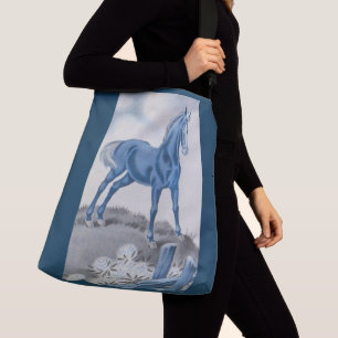 Sac Ajustable joyeux cheval en bleu